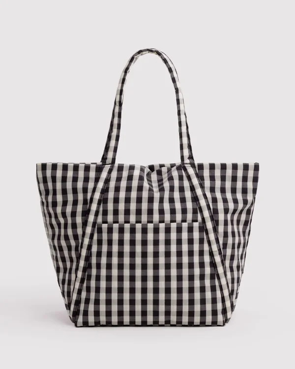 Cloud Bag - Black And Cream Gingham - Size: OS