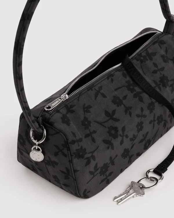 Nylon Loaf Bag - Charcoal Ditsy Floral - Size: OS