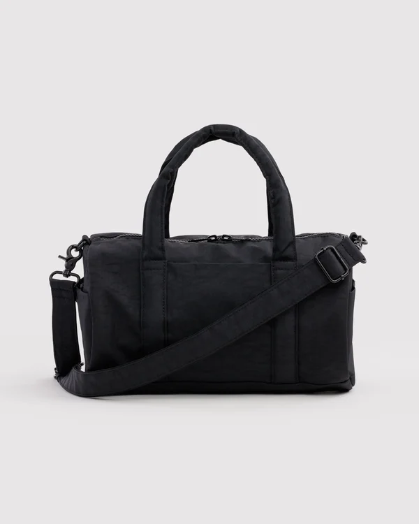 Nylon Duffle Bag - Black - Size: OS
