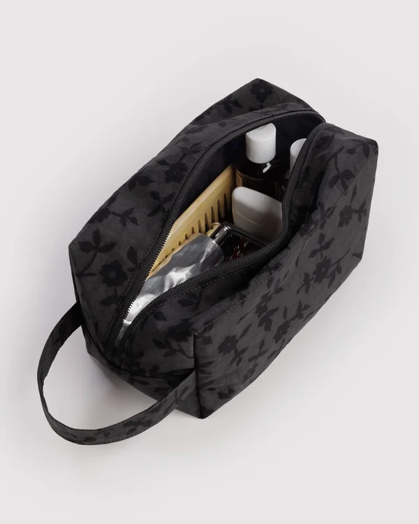 Dopp Kit - Charcoal Ditsy Floral - Size: OS