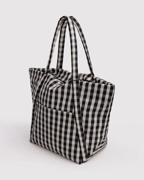 Cloud Bag - Black And Cream Gingham - Size: OS