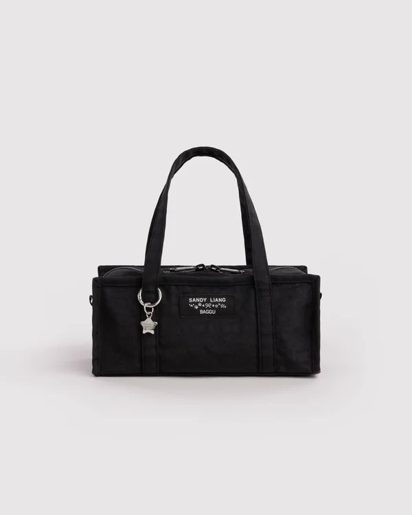 Mini Nylon Market Bag - Black - Size: OS